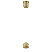 Artdelight Miami – pendelleuchte – Ø 10 x 218 cm – 10,8W dimmbares LED inkl. – warmgold