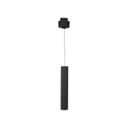 Nova Luce Buxton L - Pendelleuchte für Magnetschienensystem - 3,2 x 3,2 x 150 cm - 10W dimmbare LED inkl. - Sand schwarz