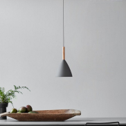 Design for the People Pure 20 - Hängeleuchte - Ø 20 x 344 cm - grau und braun