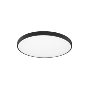 Nova Luce Perfect Profile - Deckenleuchte mit Fernbedienung (inkl.) - Ø 80 x 10 cm - 80W dimmbare LED inkl. - 2700K-6000K - schwarz