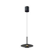 Artdelight Madison – pendelleuchte – Ø 22 x 200 cm – 11W dimmbares LED inklusive – IP20 – schwarz und rauchglas