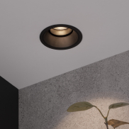 Nova Luce Reina - Einbaustrahler - Ø 90 mm x 49 mm, Einbaumaß Ø 75 mm - schwarz