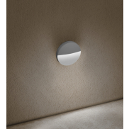 Century Italia Paseo - Außenwandleuchte - Ø 11 x 2,5 cm - 4W LED inkl. - IP54 - grau