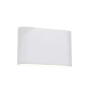 Nova Luce Soho - Außenwandleuchte - 18,5 x 3 x 10 cm - 2 x 5W LED inkl. - IP54 - weiß