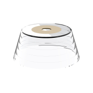 Century Italia Opera - optionaler Deckel für A37075 - Ø13,5 x 6 cm - transparent gewellt