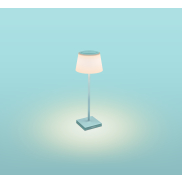Century Italia Margò - wiederaufladbare Tischleuchte für draußen - Ø 13 x 38 cm - 4W dimmbare LED inkl - IP54 - türkis