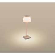 Century Italia Margò - wiederaufladbare Tischleuchte für draußen - Ø 13 x 38 cm - 4W dimmbare LED inkl - IP54 - sand