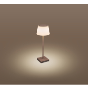 Century Italia Margò - wiederaufladbare Tischleuchte für den Außenbereich - Ø 13 x 38 cm - 4W dimmbare LED inkl - IP54 - corten