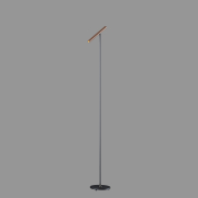 Artdelight Kansas - stehlampe - 20 x 25 x 140 cm - 6W dimmbares LED inkl. - schwarz und bronze