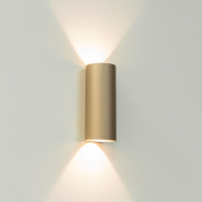 Artdelight Brody - Wandleuchte - Ø 7,2 x 18 cm - 2 x 4W LED inkl. - IP54 - champagner