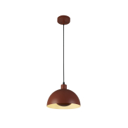 Searchlight Mars - Pendelleuchte - Ø 25 x 150 cm - gebranntes Orange und Creme