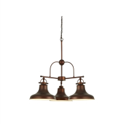 Searchlight Dallas - Pendelleuchte - Ø 63 x 150 cm - antike Bronze