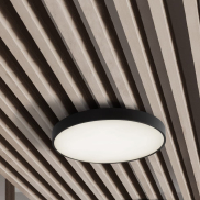 Nova Luce Perfect Profile - Deckenleuchte - Ø 60 x 10 cm - 40W dimmbare LED inkl. - schwarz