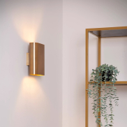 Lucide Ovalis - Wandleuchte - 16 x 8,5 x 20 cm - matt gold