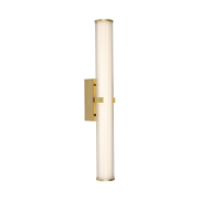 Searchlight Clamp - Wandleuchte - 63 x 8,5 cm - 21W dimmbare LED inkl - IP44 - gold und transparent