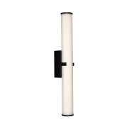 Searchlight Clamp - Wandleuchte - 63 x 8,5 cm - 21W dimmbare LED inkl - IP44 - schwarz und transparent