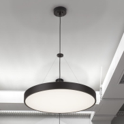 Nova Luce Perfect Profile - Hängeleuchte - Ø 40 x 120 cm - 24W dimmbare LED inkl. - schwarz