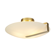 Searchlight Sonnenuhr - Deckenleuchte - Ø 41 x 16 cm - gold