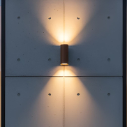 VK Lighting Dust - wandleuchte - 7,1 x 17,1 x 9,6 cm - 2x 6W LED inkl. - IP65 - rustbraun