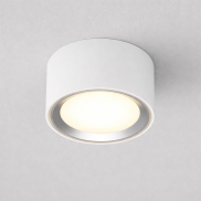 Nordlux Fallon - Aufbaustrahler 1L - Ø 10 cm - 4 Stufen Moodmaker Funktion - 5,5W dimmbare LED inkl. - weiß und gebürsteter Stahl