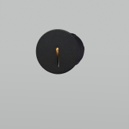 Nova Luce Aizen - Wandeinbauleuchte - Ø 7 x 6,5 cm - 3W LED inkl. - IP54 - dunkel anthrazit