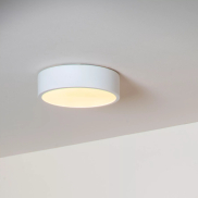 Lucide Unar - Deckenleuchte - Ø 20 x 5 cm - 12W dimmbare LED inkl - 3 Stufen Dimmer - weiß