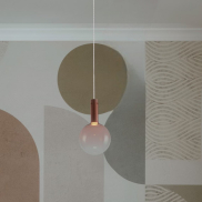 Nova Luce Nostos - Hängelampe - Ø 25 x 170 cm - 6W dimmbar LED inkl. - Rosa und Gold