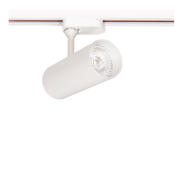 Projectlight Gemini - Stromschienenstrahler - 6,5 x 12 x 18 cm - 13W dimmbare LED inkl. - weiß und silber