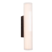 Maxlight Fayette - Wandanbauleuchte - 12 x 6 x 31 cm - 6W LED inkl. - IP44 - schwarz