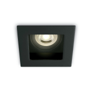 ONE Light Dark Light Square - Einbaustrahler - 96 x 96 mm, 80 x 80 mm Einbaumaß - schwarz