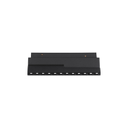 Nova Luce Ultra Slim - Stromschienenleuchte - 19,5 x 8,1 cm - 12W LED inkl. - schwenkbar - warmweiße Lichtfarbe - schwarz