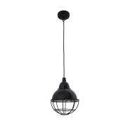 Faro Claire - Hängeleuchte - Ø 16,5 x 14 cm - schwarz glänzend