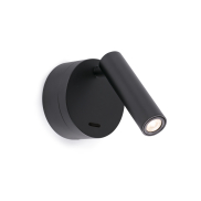 Faro Boc - Wandleuchte mit Schalter - 8,5 x 11 x 17 cm - 3W LED inkl. - mattschwarz