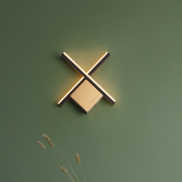 Nova Luce Cross - wandleuchte - 30 x 30 x 4 cm - 10W LED inkl. - gebürstetes gold und Sand schwarz