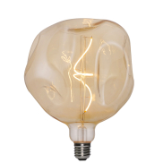 Daylight Italia Bumped LED-Lampe - Ø 18 x 21,5 cm - E27 - 5W dimmbar - 1800K - amber