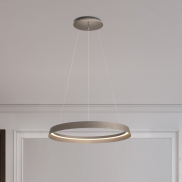 Nova Luce Ormi - Hängelampe - Ø 60 x 150 cm - 52W dimmbar LED inkl. - champagnerbraun