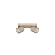 Artdelight Laguna – 2-flammiger aufbaustrahler – 22 x 8,5 x 9,5 cm – 2 x 6W dimmbare LEDs inklusive – champagner