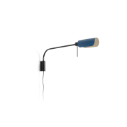 Faro Martinica XL - Wandleuchte mit Schalter - 85,4 x 8 cm - schwarz und blau