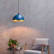 Lucide Siemon - Hängeleuchte - Ø40 x 150 cm - blau