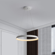 Nova Luce Ormi - Hängelampe - Ø 60 x 150 cm - 52W dimmbar LED inkl. - Sand Weiß