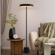 Nova Luce Vetro - Stehleuchte - Ø 40 x 136 cm - 33W  LED inkl. - matt schwarz