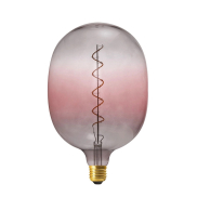 Daylight Italia Coriandoli Egg XL LED Lampe - Ø 18 x 27 cm - E27 - 4W dimmbar - rosa/grau