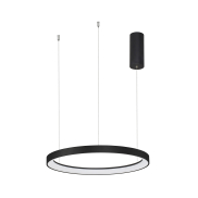 Nova Luce Pertino - Pendelleuchte - Ø 48 x 150 cm - 38W dimmbare LED inkl. - Sand schwarz