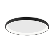 Nova Luce Pertino - Deckenleuchte - Ø 48 x 6 cm - 38W dimmbare LED inkl. - Sand schwarz