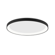 Nova Luce Pertino - Deckenleuchte - Ø 38 x 6 cm - 30W dimmbare LED inkl. - Sand schwarz