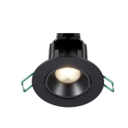 Sylvania Start Spot - Einbaustrahler - Ø 86 mm, 72 mm Einbaumaß - 9W dimmbare LED inkl. - IP44 - schwarz