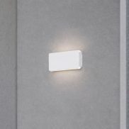Nova Luce Artu - Außenwandleuchte - 17,5 x 9,5 x 3 cm - 10W LED inkl. - IP65 - Sand Weiß
