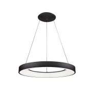 Nova Luce Rando Smart - Pendelleuchte - Ø 60 x 120 cm - 50W dimmbare LED inkl. - Tuya - sand schwarz