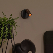 Lucide Toni - wiederaufladbare Wandleuchte - Ø 8,1 x 12,4 cm - 2W dimmbare LED inkl - Kaffee