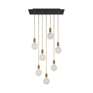 Creative Cables - Hängeleuchte 7L - 67,5 x 130 cm - schwarz